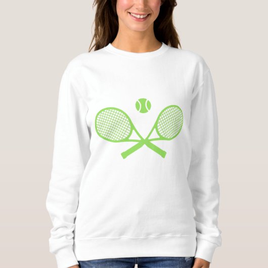 Grünes Tennis Sweatshirt (Vorderseite)