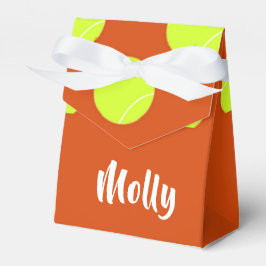 Grünes Tennisball-Orange Geschenkschachtel