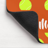 Grünes Tennisball-Orange Mousepad (Ecke)