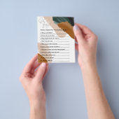 Grünes Terracotta Aquarell Babydusche Flyer (Gruppe)