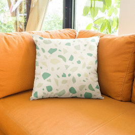 Grünes Terrazzo Kissen