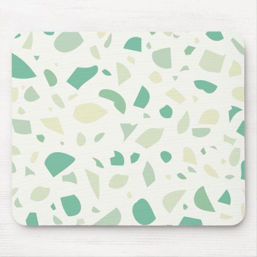 Grünes Terrazzo Mousepad (Vorne)