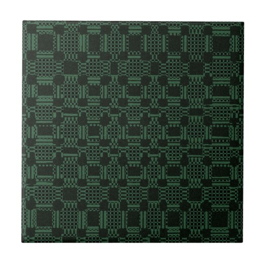 Grünes texturiertes Quadrat Fliese (Vorderseite)
