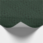 Grünes texturiertes Quadrat Geschenkpapier (Ecke)