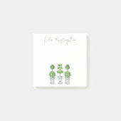 Grünes Thema Wasserfarbe Post-it Klebezettel (Vorderseite)