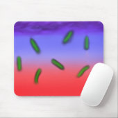 Grünes Thermo Bakterium Mousepad (Mit Mouse)