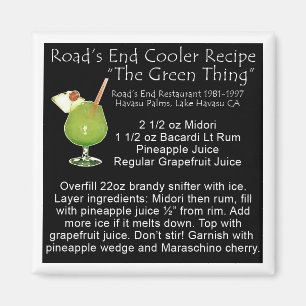 Grünes Thesen Magnet