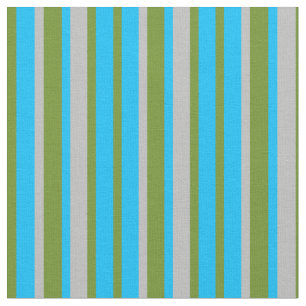 Grünes, tiefes Himmelblau und graues gestreiftes/g Stoff