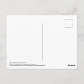 Grünes Tier in roten Bäumen Postkarte (Rückseite)