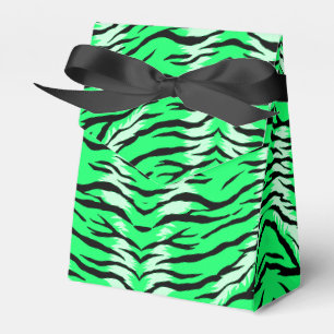Grünes Tiger-Tierhaut-Musterdesign Geschenkschachtel