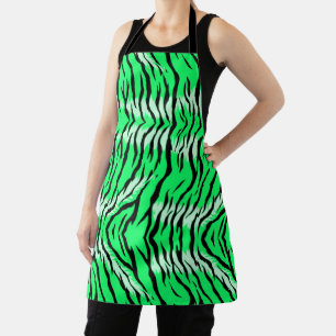 Grünes Tiger-Tierhaut-Musterdesign Schürze