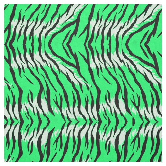Grünes Tiger-Tierhaut-Musterdesign  Stoff (Muster)