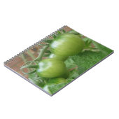 Grünes Tomaten-Notebook Notizblock (Linke Seite)
