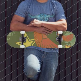 Grünes Ton Skateboard