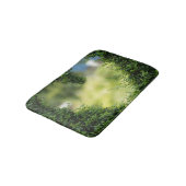 Grünes Topiary Heart Badematte (Schrägansicht)