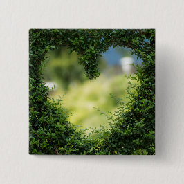 Grünes Topiary Heart Button