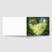 Grünes Topiary Heart Gästebuch (Voll)