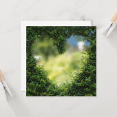 Grünes Topiary Heart Karte (Vorderseite/Rückseite Beispiel)
