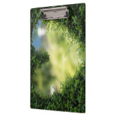 Grünes Topiary Heart Klemmbrett (Links)