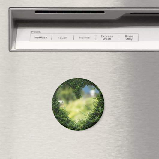 Grünes Topiary Heart Magnet (In Situ (Geschirrspüler))