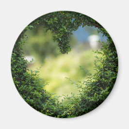 Grünes Topiary Heart Magnet