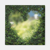 Grünes Topiary Heart Magnet (Vorne)