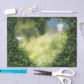 Grünes Topiary Heart Seidenpapier (Handwerk)