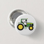 Grünes Traktor-Abzeichen Button (Vorne & Hinten)