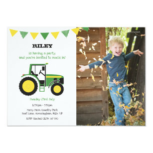 Traktor Einladungen Zazzle De