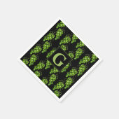 Grünes Traubenpapier Napkin Serviette (Ecke)