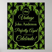 Grünes Traubenposter Poster (Vorne)