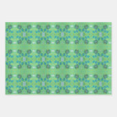 Grünes Traumpapier Geschenkpapier Set (Vorderseite 2)