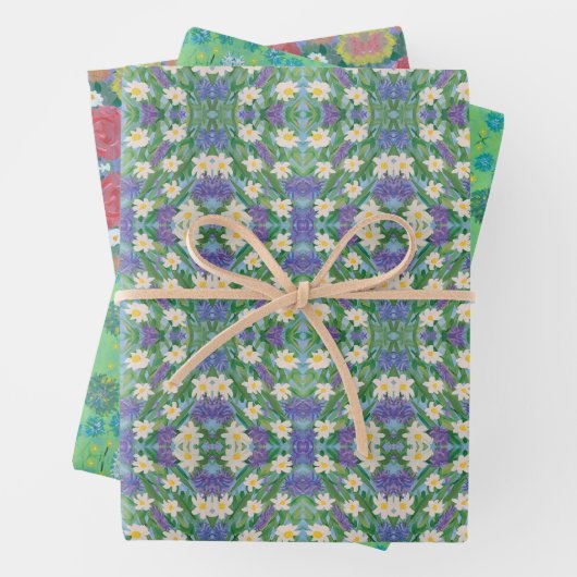 Grünes Traumpapier Geschenkpapier Set (Beispiel)