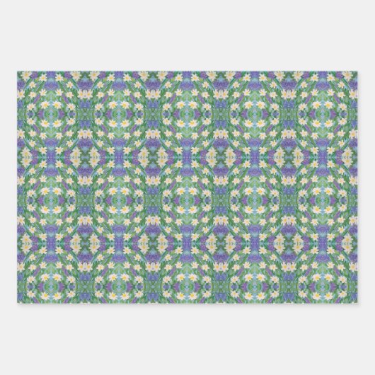 Grünes Traumpapier Geschenkpapier Set (Vorderseite)