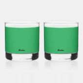 GRÜNES TRINKGLAS WHISKYGLAS (Vorderseite)