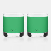 GRÜNES TRINKGLAS WHISKYGLAS (Rückseite)