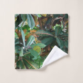 Grünes tropisches Dschungelbad Set (Waschlappen)