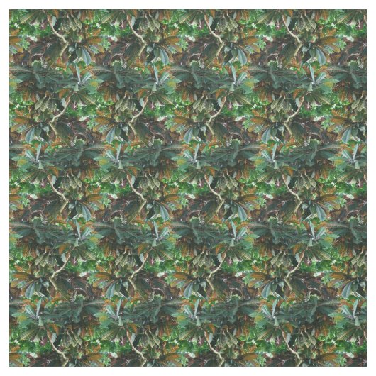 Grünes tropisches Jungle-Muster Stoff (Muster)