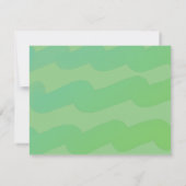 Grünes tropisches Leaf Wasserfarben Foto Geburtsta Dankeskarte (Rückseite)