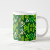 Grünes, tropisches Obst Gemustert Jumbo-Tasse (Rechts)
