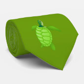 Grünes turtle-1 krawatte (Gerollt)
