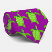 Grünes turtles-100 krawatte (Gerollt)