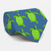 Grünes turtles-75 krawatte (Gerollt)
