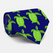 Grünes turtles-80 krawatte (Gerollt)