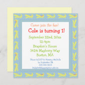 Grünes u. blaues einladung (Vorne/Hinten)