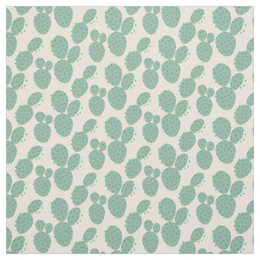 Grünes u. rosa Kaktus-Muster Stoff (Muster)