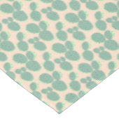 Grünes u. rosa Kaktus-Muster Tischdecke (Schrägansicht)