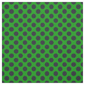 Grünes u. schwarzes Tupfen-Gewebe Stoff (Muster)