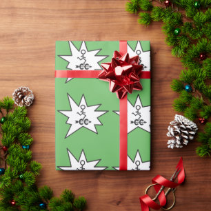 Grünes Umschlagpapier für Länder mit grenzüberschr Geschenkpapier