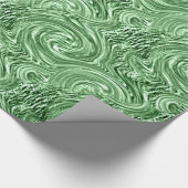 Grünes Umschlagpapier Geschenkpapier (Ecke)